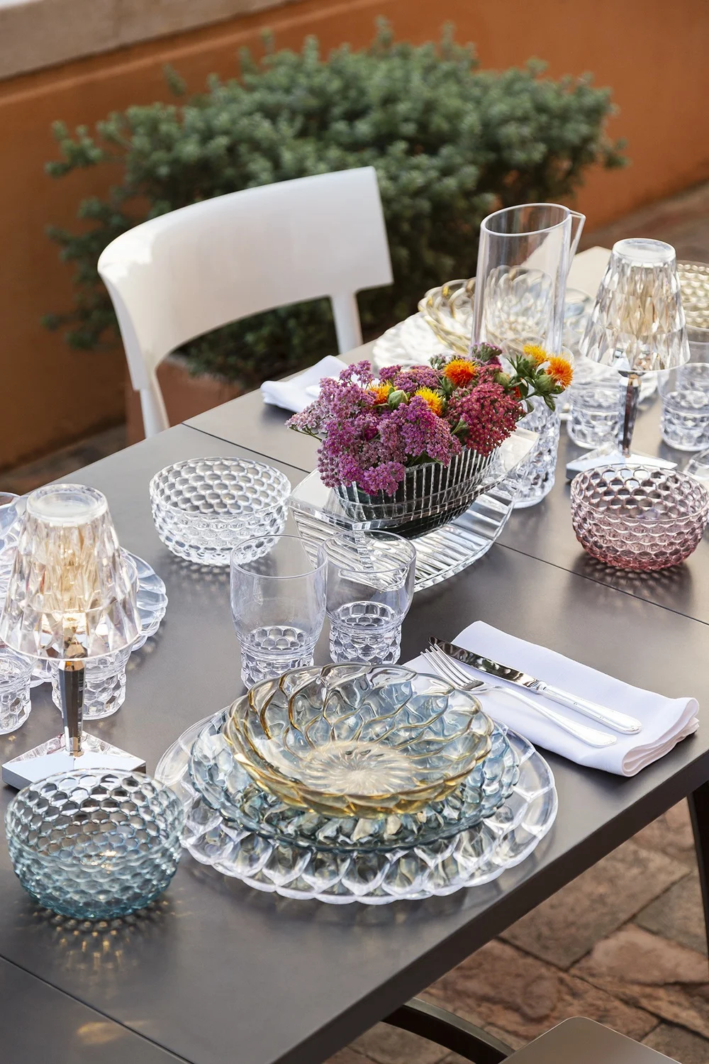 Photo set Kartell JELLIES FAMILY - WATER (4 glasses) LIGHT BLUE KAR01492E4 3